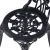 Gardeon 3PC Cast Aluminium Outdoor Bistro Set - Vintage Black, Weather-Resistant, with Parasol Hole, Easy Assembly