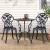 Gardeon 3PC Cast Aluminium Outdoor Bistro Set - Vintage Black, Weather-Resistant, with Parasol Hole, Easy Assembly