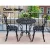 Gardeon 3PC Cast Aluminium Outdoor Bistro Set - Vintage Black, Weather-Resistant, with Parasol Hole, Easy Assembly