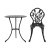 Gardeon 3PC Outdoor Bistro Set - Cast Aluminium Patio Furniture, Black, Weather-Resistant, Includes Chairs & Table
