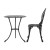 Gardeon 3PC Outdoor Bistro Set - Cast Aluminium Patio Furniture, Black, Weather-Resistant, Includes Chairs & Table