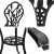 Gardeon 3PC Outdoor Bistro Set - Cast Aluminium Patio Furniture, Black, Weather-Resistant, Includes Chairs & Table
