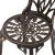 Gardeon 3PC Outdoor Bistro Set – Cast Aluminium Tulip Design, Weather-Resistant, Bronze Finish, with Parasol Hole