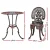 Gardeon 3PC Patio Bistro Set: Cast Aluminium Bronze, Weather-Resistant, Vintage Design with Parasol Hole, Easy Assembly