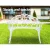 Gardeon 100cm Cast Aluminium Vintage White Garden Bench - Weather-Resistant, 220kg Capacity, Easy Assembly