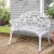 Gardeon 100cm Cast Aluminium Vintage White Garden Bench - Weather-Resistant, 220kg Capacity, Easy Assembly