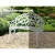 Gardeon 100cm Cast Aluminium Vintage White Garden Bench - Weather-Resistant, 220kg Capacity, Easy Assembly