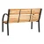 Gardeon 120cm 2-Seater Outdoor Garden Bench - Fir Wood & Steel, Weather & Insect Resistant, 220kg Capacity