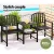 Gardeon 2-Seater Outdoor Garden Bench Loveseat with Table, Black Steel, Weather-Resistant, 165cm x 50cm x 87.5cm
