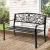 Gardeon 3-Seater Outdoor Garden Bench - Black Steel, Weather-Resistant, Classic Design, 127cm x 63cm x 87cm, 1-Year