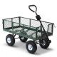Gardeon Mesh Garden Steel Cart, Green - Heavy-Duty, Weather-Resistant, 400kg Capacity, ATV Compatible, Easy Assembly