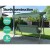 Gardeon Outdoor 3-Seater Swing Chair with Adjustable Canopy, Powder-Coated Steel Frame, Removable Cushions, Green