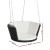 Gardeon Rattan Porch Swing Chair - Black, Steel Frame, Wicker Seat, 90x60x35cm, Indoor/Outdoor, 150kg Capacity