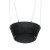 Gardeon Rattan Porch Swing Chair - Black, Steel Frame, Wicker Seat, 90x60x35cm, Indoor/Outdoor, 150kg Capacity