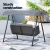 Gardeon 3-Seater Outdoor Swing Chair - Rattan, Grey Cushions, Adjustable Canopy, Steel Frame, 300kg Capacity Gardeon 3-Seater Outdoor Swing Chair - Rattan, Grey Cushions, Adjustable Canopy, Steel Frame, 300kg Capacity