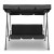 Gardeon Outdoor 3-Seater Swing Chair with Adjustable Canopy, Removable Cushions, and Sturdy Steel Frame - Black