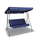 Gardeon 3-Seater Outdoor Swing Chair with Adjustable Navy Canopy, Powder-Coated Steel Frame, Water-Resistant Cushions Gardeon 3-Seater Outdoor Swing Chair with Adjustable Navy Canopy, Powder-Coated Steel Frame, Water-Resistant Cushions