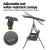 Gardeon Outdoor 2-Seater Swing Chair - Grey, Powder-Coated Steel, Adjustable Water-Resistant Canopy, Cup Holder
