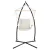 Gardeon Hammock Chair with Steel Stand, Cream, 100x60x138cm - Outdoor/Indoor, Durable Polyester Cotton Blend