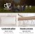 Gardeon Hammock Chair with Steel Stand, Cream, 100x60x138cm - Outdoor/Indoor, Durable Polyester Cotton Blend