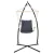 Gardeon Hammock Chair with Steel Stand, Polyester Cotton Blend, Grey, 100x60x138cm - Indoor/Outdoor Relaxation Furniture Gardeon Hammock Chair with Steel Stand, Polyester Cotton Blend, Grey, 100x60x138cm - Indoor/Outdoor Relaxation Furniture