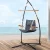 Gardeon Hammock Chair with Steel Stand, Polyester Cotton Blend, Grey, 100x60x138cm - Indoor/Outdoor Relaxation Furniture Gardeon Hammock Chair with Steel Stand, Polyester Cotton Blend, Grey, 100x60x138cm - Indoor/Outdoor Relaxation Furniture