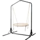 Gardeon 100cm Hammock Chair with Stand - Indoor/Outdoor Swing, 120kg Capacity, 360° Rotation, Steel Frame, Eco-Friendly