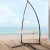 Gardeon 100cm Hammock Chair Nest with Steel Stand – Outdoor/Indoor Swing, 360° Rotation, 120kg Capacity, Cotton Blend