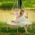 Gardeon Hammock Chair Outdoor Swing - 100cm, Cotton-Poly Blend, Holds 120kg, Ideal for Kids & Adults, No Assembly Needed