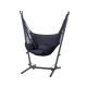 Gardeon Hammock Chair Outdoor Camping with Stand, Grey, Metal Frame, 100x45x145cm, Indoor/Outdoor Relaxation