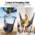 Gardeon Hammock Chair Outdoor Camping with Stand, Grey, Metal Frame, 100x45x145cm, Indoor/Outdoor Relaxation