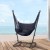 Gardeon Hammock Chair Outdoor Camping with Stand, Grey, Metal Frame, 100x45x145cm, Indoor/Outdoor Relaxation