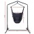 Gardeon Outdoor Hammock Chair with Stand, Polyester Cotton, 100x45x145cm, Grey, 360° Swing, Indoor/Outdoor Use