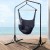 Gardeon Outdoor Hammock Chair with Stand, Polyester Cotton, 100x45x145cm, Grey, 360° Swing, Indoor/Outdoor Use