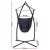 Gardeon Hammock Chair Outdoor Camping Set, Polyester Cotton Blend, 100x45x145cm, Grey, Steel Stand, 180kg Capacity