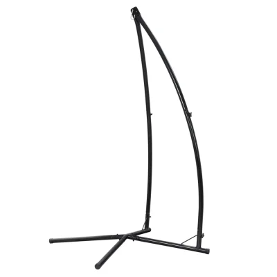 Gardeon Heavy-Duty Steel Hammock Chair Stand, 2.1m, Weather-Resistant, 120kg Capacity, Indoor/Outdoor, Black Finish