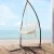 Gardeon Hammock Chair with Steel Stand, Cream Macrame, 360° Rotation, Indoor/Outdoor, Cotton-Poly Blend, 120kg Capacity