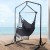 Gardeon Outdoor Hammock Chair with Stand, Polyester Cotton, 150x90cm, Grey, Weather-Resistant, Indoor/Outdoor Use