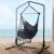 Gardeon Outdoor Hammock Chair with Stand, Polyester Cotton, 150x90cm, Grey, Weather-Resistant, Indoor/Outdoor Use