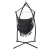Gardeon Hammock Chair with Steel Stand, Polyester Cotton, 150x90cm, Grey, Indoor/Outdoor, 360° Rotation, 120kg Capacity Gardeon Hammock Chair with Steel Stand, Polyester Cotton, 150x90cm, Grey, Indoor/Outdoor, 360° Rotation, 120kg Capacity