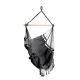 Gardeon Grey Hanging Hammock Chair with Tassels - 150x90cm, 120kg Capacity, Polyester Cotton Blend, Indoor/Outdoor Use Gardeon Grey Hanging Hammock Chair with Tassels - 150x90cm, 120kg Capacity, Polyester Cotton Blend, Indoor/Outdoor Use