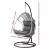 Gardeon Light Grey Outdoor Egg Swing Chair, Wicker Pod with Stand & Armrest – Durable, UV-Resistant, 150kg Capacity
