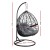 Gardeon Outdoor Egg Swing Chair - Handcrafted Wicker Rattan, 360° Rotatable, Grey, 150kg Capacity, UV-Resistant Cushion