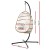 Gardeon Outdoor Egg Swing Chair - Handcrafted Resin Wicker, Foldable Pod Stand, Anti-Rust Frame, 150kg Capacity, Yellow