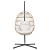 Gardeon Outdoor Egg Swing Chair - Handcrafted Resin Wicker, Foldable Pod Stand, Anti-Rust Frame, 150kg Capacity, Yellow