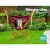 Gardeon Timber Hammock Chair with Wooden Stand - Outdoor Furniture, Durable Larch Wood, Cotton-Poly Blend, 160x107x143cm
