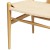 Artiss Dining Chair, Wooden Rattan, Wishbone Back, Ergonomic, Durable Rubberwood Frame, Stylish Kraft Paper Seat