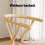 Artiss Dining Chair, Wooden Rattan, Wishbone Back, Ergonomic, Durable Rubberwood Frame, Stylish Kraft Paper Seat