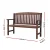 Gardeon 2-Seater Wooden Garden Bench - Durable Fir Wood, 300kg Capacity, Weather-Resistant, Brown Finish, 120cm