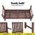 Gardeon 2-Seater Wooden Garden Bench - Durable Fir Wood, 300kg Capacity, Weather-Resistant, Brown Finish, 120cm